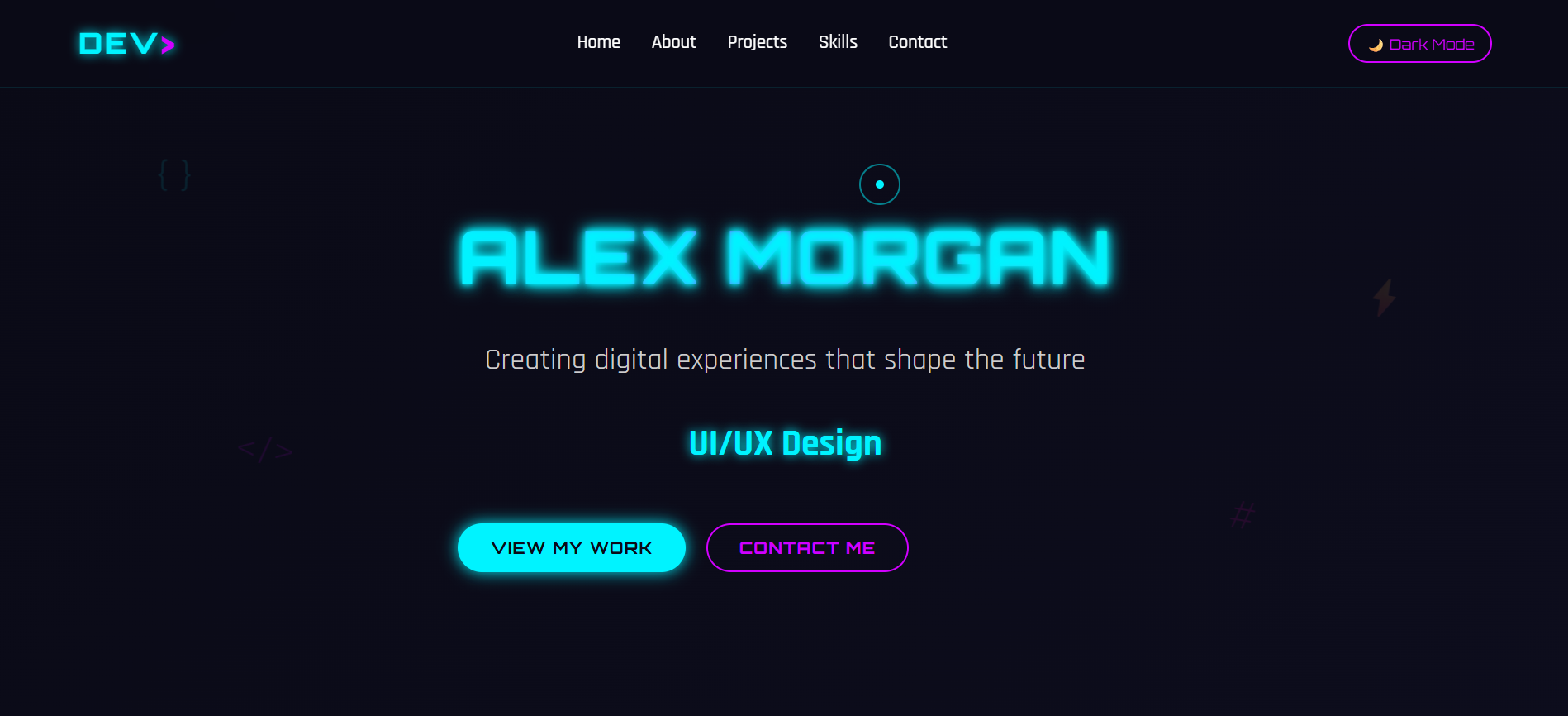 futuristic-portfolio